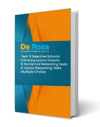 Picture of VIC Set of 6 Numerical Reasoning Tests and 6 Verbal Reasoning Tests - Yr 8 for Yr 9 Selective School Entrance