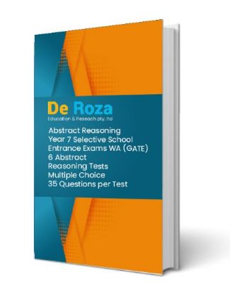 WA Set of 6 Abstract Reasoning Tests - Yr 6 for Yr 7 Selective School Entrance
