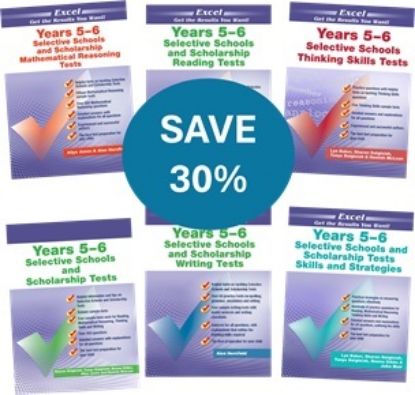 Picture of Excel Selective Schools and Scholarship Tests Years 5-6  Value Pack 1
