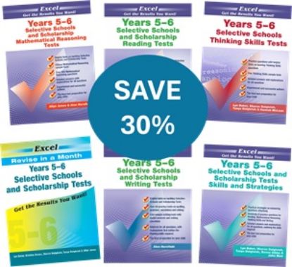 Picture of Excel Selective Schools and Scholarship Tests Years 5-6  Value Pack 2