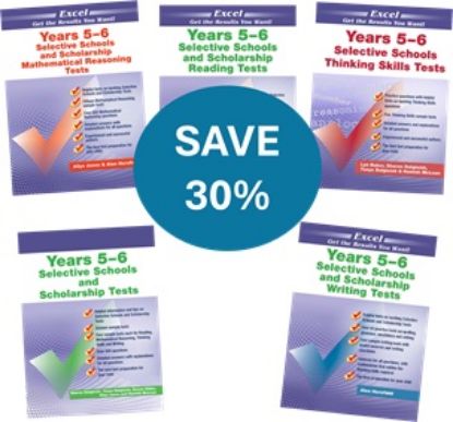 Picture of Excel Selective Schools and Scholarship Tests Years 5-6  Value Pack 3