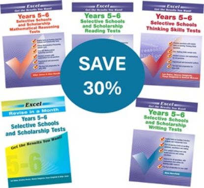 Picture of Excel Selective Schools and Scholarship Tests Years 5-6  Value Pack 4